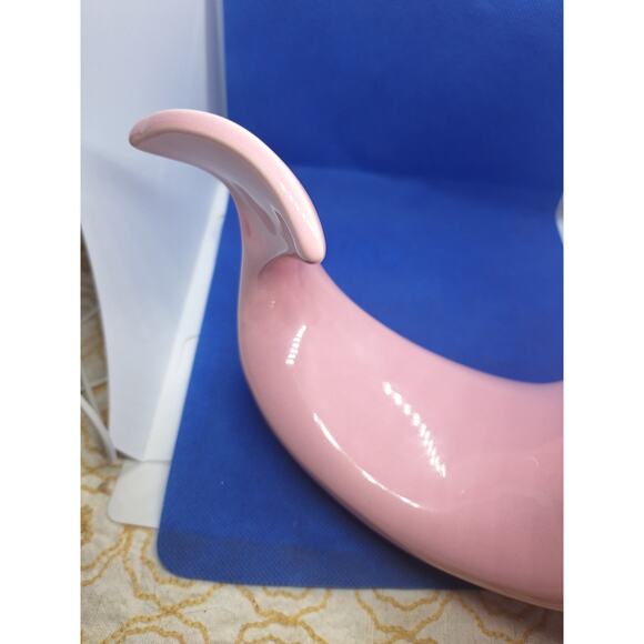 1970's vohann of california htf in creamy pink whale / soap dish / ashtray - Picture 6 of 13